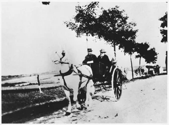 Edgar Degas (1834-1917) und ein Freund auf dem Land